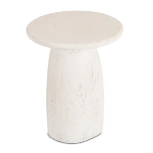 Măsuță REES 49 cm Crem/Bej Modernă — Măsuțe rotunde