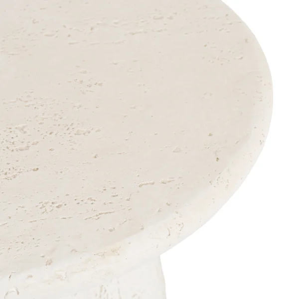 Măsuță REES 49 cm Crem/Bej Modernă — Măsuțe rotunde