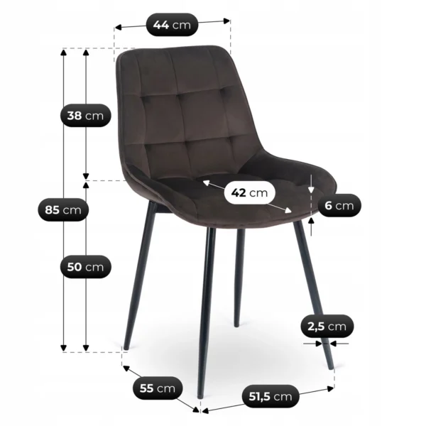 scaun-chris-maro-din-velur-6 Scaun CHRIS maro, din velur — MOBILA