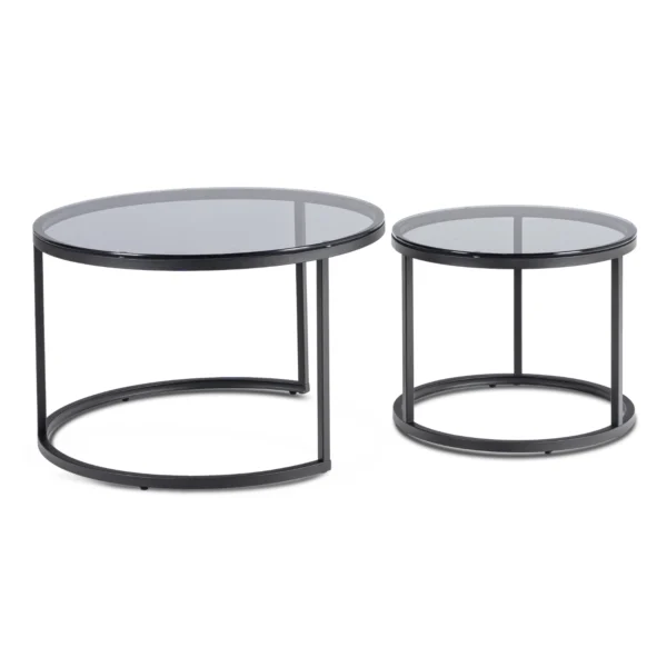 set-de-masute-de-cafea-carrera-gri-negru-4-1 Set de măsuțe de cafea CARRERA Gri/Negru — Măsuțe și banchete