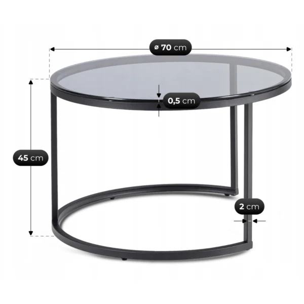 set-de-masute-de-cafea-carrera-gri-negru-7-1 Set de măsuțe de cafea CARRERA Gri/Negru — Măsuțe și banchete