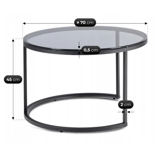 set-de-masute-de-cafea-carrera-max-gri-negru-7 Set de măsuțe de cafea CARRERA MAX Gri/Negru — Măsuțe și banchete
