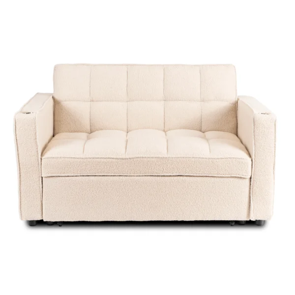 fotoliu-extensibil-corra-pentru-dormit-bej-din-tesatura-boucle-3 Fotoliu extensibil CORRA pentru dormit, bej, din țesătură bouclé — Fotolii de relaxare