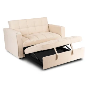 fotoliu-extensibil-corra-pentru-dormit-bej-din-tesatura-boucle-5 Fotoliu extensibil CORRA pentru dormit, bej, din țesătură bouclé — Fotolii de relaxare