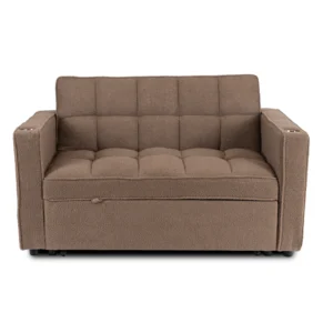 fotoliu-extensibil-corra-pentru-dormit-maro-din-tesatura-boucle-3 Fotoliu extensibil CORRA pentru dormit, maro, din țesătură bouclé — Fotolii de relaxare
