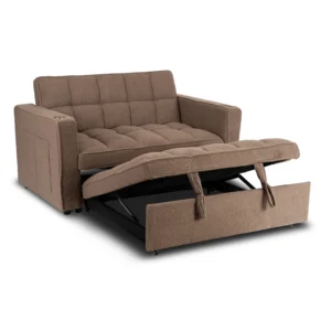 fotoliu-extensibil-corra-pentru-dormit-maro-din-tesatura-boucle-5 Fotoliu extensibil CORRA pentru dormit, maro, din țesătură bouclé — Fotolii de relaxare