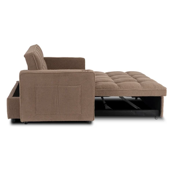 fotoliu-extensibil-corra-pentru-dormit-maro-din-tesatura-boucle-7 Fotoliu extensibil CORRA pentru dormit, maro, din țesătură bouclé — Fotolii de relaxare