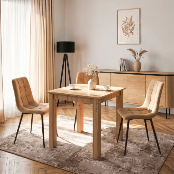 Masă BEN extensibilă 80-200 cm, stejar Artisan — Mese