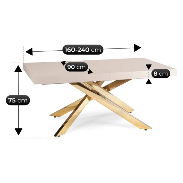masa-hampton-extensibila-160-240-cm-culoare-casmir-auriu-11 Masă HAMPTON extensibilă 160-240 cm, cașmir/auriu — Mese