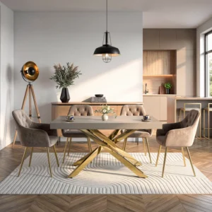 masa-hampton-extensibila-160-240-cm-culoare-casmir-auriu-2 Masă HAMPTON extensibilă 160-240 cm, cașmir/auriu — Mese