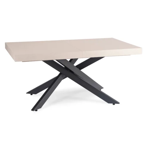 Masă HAMPTON extensibilă 160-240 cm, cașmir/negru — Mese