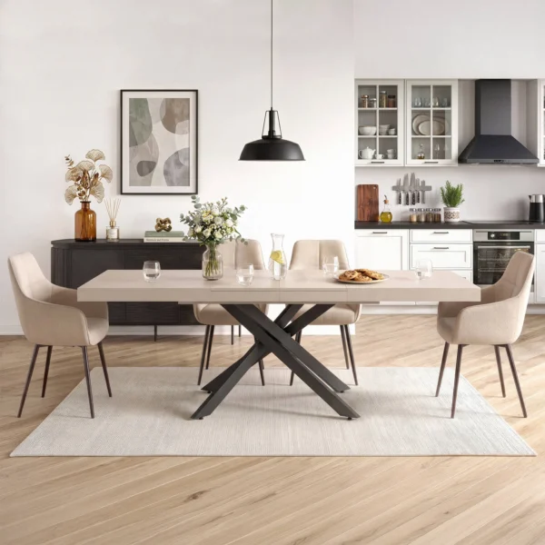 masa-hampton-extensibila-160-240-cm-culoare-casmir-negru-3 Masă HAMPTON extensibilă 160-240 cm, cașmir/negru — Mese