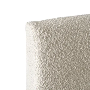 Pat 120x200 MARSYLIA cu spațiu de depozitare, Boucle crem — MOBILA