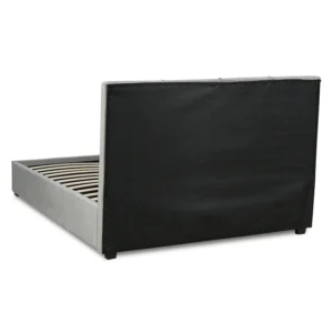 Pat 120x200 TINGA, din catifea, gri închis — MOBILA