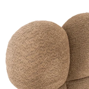 Pat 160x200 ANKARA cu spațiu de depozitare, maro, țesătură Boucle — MOBILA