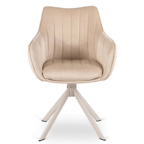 scaun-rotativ-aspen-crem-catifea-casmir-4 Scaun rotativ ASPEN, crem/catifea cașmir — MOBILA