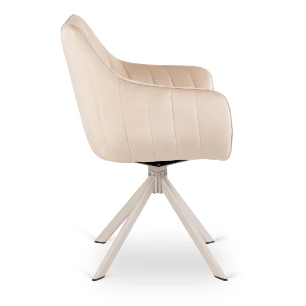 scaun-rotativ-aspen-crem-catifea-casmir-5 Scaun rotativ ASPEN, crem/catifea cașmir — MOBILA