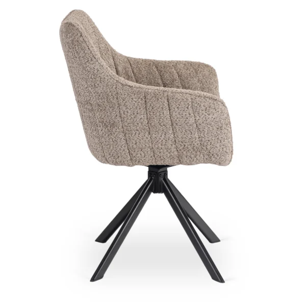 scaun-rotativ-baja-maro-cu-tesatura-boucle-5 Scaun rotativ BAJA, maro, cu țesătură Boucle — MOBILA
