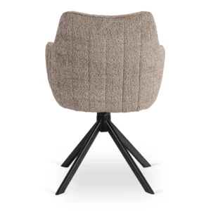 scaun-rotativ-baja-maro-cu-tesatura-boucle-6 Scaun rotativ BAJA, maro, cu țesătură Boucle — MOBILA