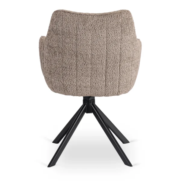 scaun-rotativ-baja-maro-cu-tesatura-boucle-6 Scaun rotativ BAJA, maro, cu țesătură Boucle — MOBILA
