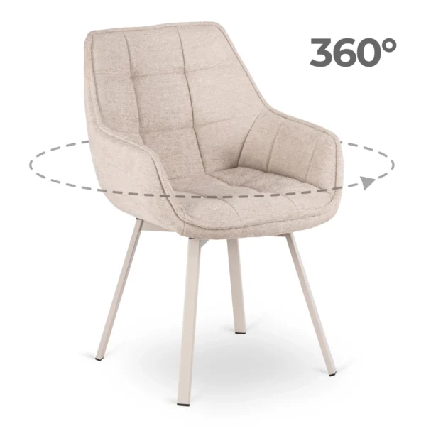 scaun-rotativ-mond-culoare-crem-1 Scaun rotativ MOND, de culoare crem — MOBILA