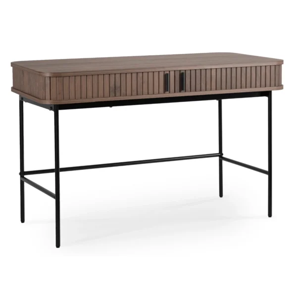 birou-trish-120-cm-cu-suprafata-canelata-nuc-1 Birou TRISH 120 cm, cu suprafață canelată, nuc — Birouri