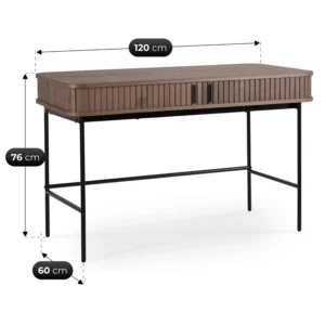 birou-trish-120-cm-cu-suprafata-canelata-nuc-8 Birou TRISH 120 cm, cu suprafață canelată, nuc — Birouri