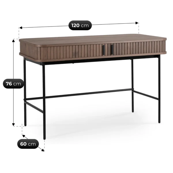 birou-trish-120-cm-cu-suprafata-canelata-nuc-8 Birou TRISH 120 cm, cu suprafață canelată, nuc — Birouri
