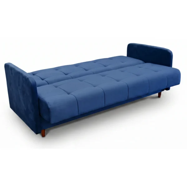 canapea-extensibila-tivoli-albastru-inchis-din-catifea-5 Canapea extensibilă TIVOLI, albastru închis, din catifea — Canapele – culoarea din imagine