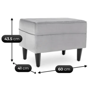 fotoliu-de-relaxare-evan-2-cu-suport-pentru-picioare-gri-din-catifea-9 Fotoliu de relaxare EVAN 2 cu suport pentru picioare, gri, din catifea — Fotolii cu taburet