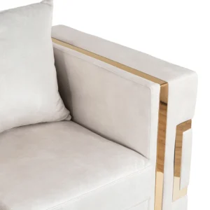 Fotoliu PALLAZO 1S crem/auriu — Fotolii ureche