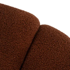 fotoliu-rotativ-de-relaxare-pettit-cu-puf-maro-din-tesatura-boucle-4 Fotoliu rotativ de relaxare PETTIT cu puf, maro, din țesătură bouclé — Fotolii cu taburet
