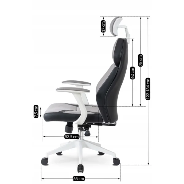 scaun-de-birou-ergonomic-rotativ-duncan-gri-negru-11 Scaun de birou ergonomic rotativ DUNCAN, gri/negru — MOBILA