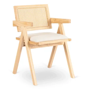 Scaun MADERA 2 stejar/bej cu model ajurat