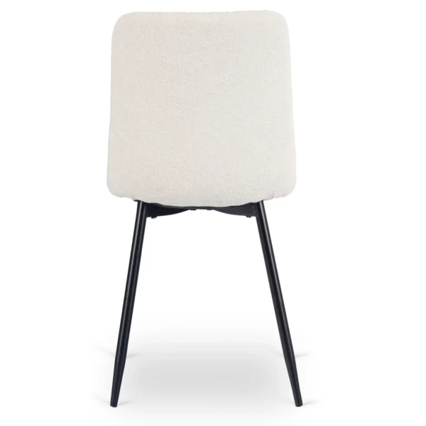 Scaun PASSO, crem, din țesătură bouclé — MOBILA