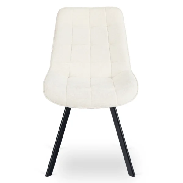 scaun-rick-crem-din-tesatura-boucle-3 Scaun RICK, crem, din țesătură bouclé — MOBILA