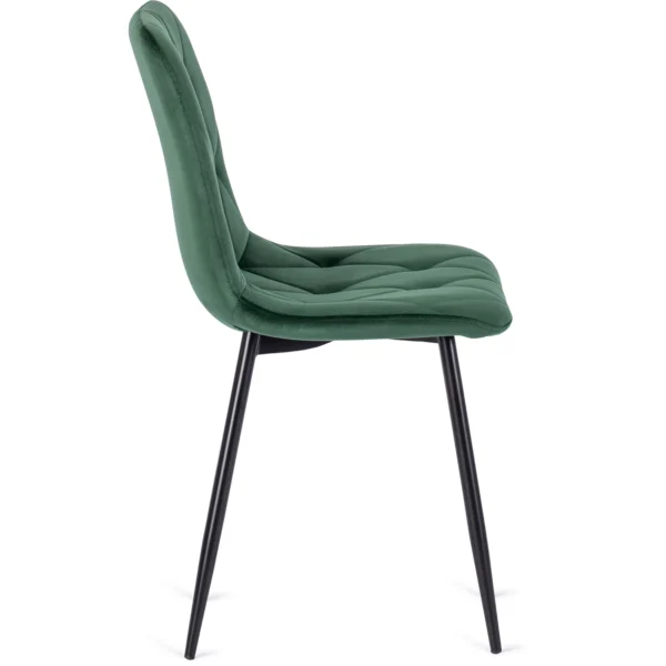 Scaun ROBIN verde, din catifea — MOBILA