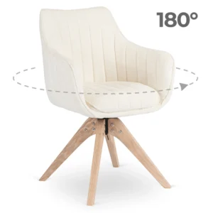 scaun-rotativ-lemon-crem-din-tesatura-boucle-1 Scaun rotativ LEMON, crem, din țesătură bouclé — MOBILA