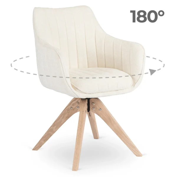 scaun-rotativ-lemon-crem-din-tesatura-boucle-1 Scaun rotativ LEMON, crem, din țesătură bouclé — MOBILA